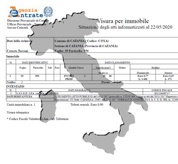 Visura catastale nazionale